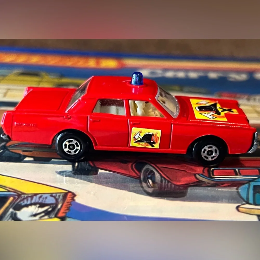 Vintage Matchbox Superfast No. 59 or 73 Mercury Fire Chief Lesney England